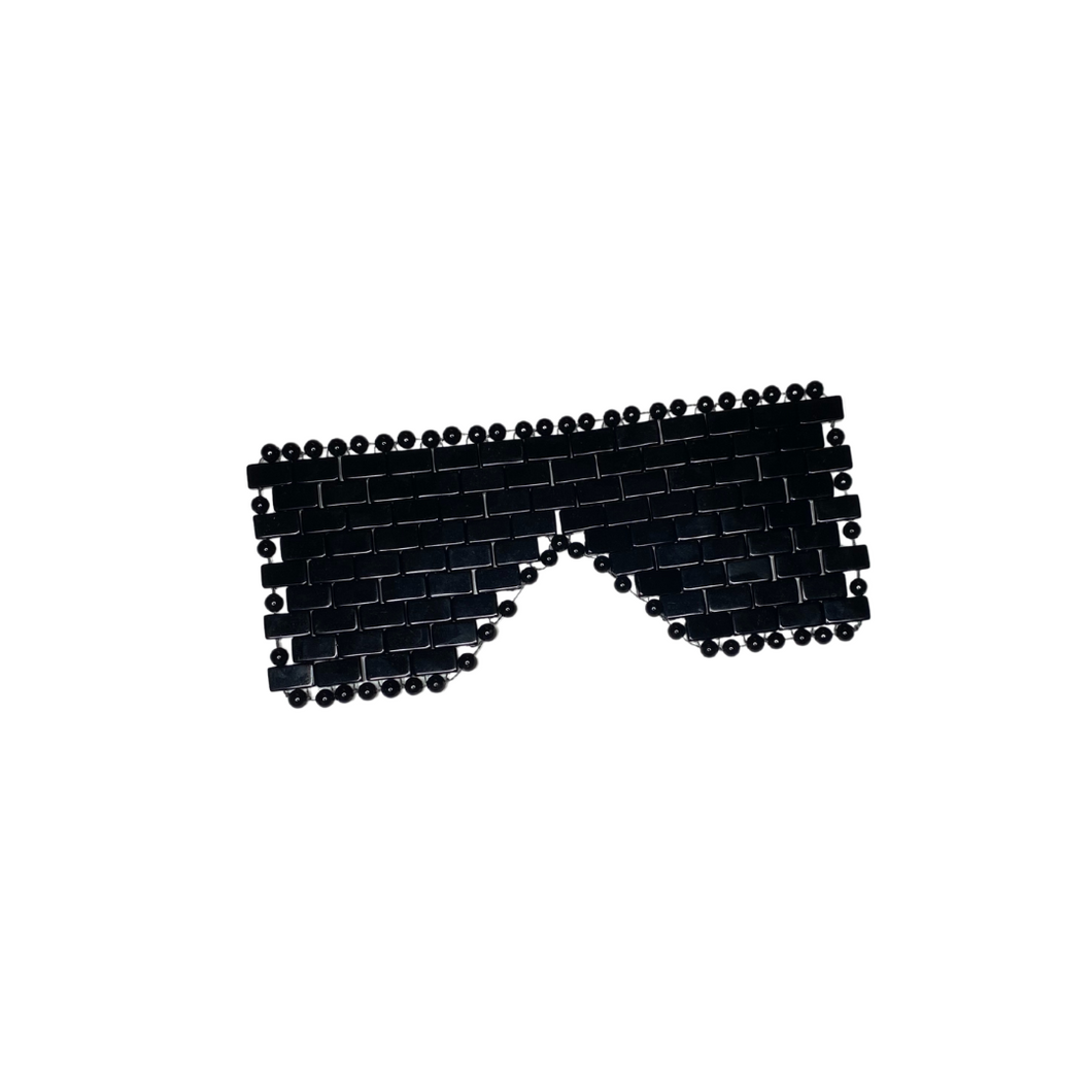 Crystal Eye Mask - svart obsedian