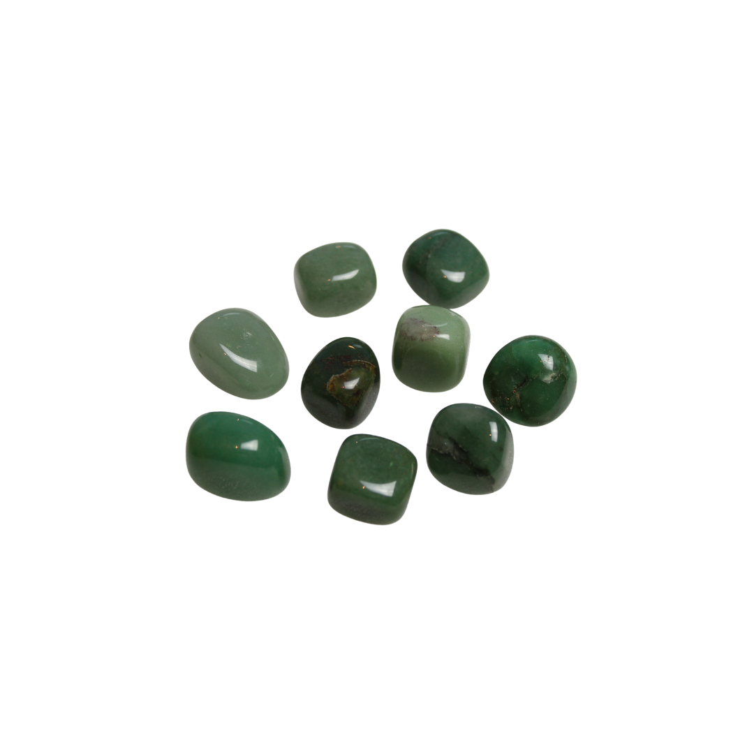 Grön aventurin kristall